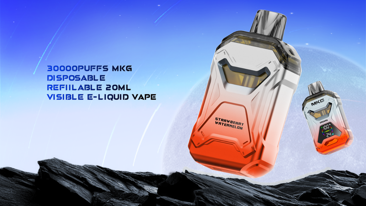 Refill with Ease: MKG X Vape’s 20ml Visible E-Liquid Tank.